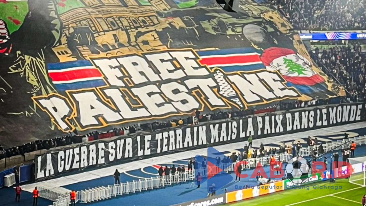 Supporter PSG Bentangkan Spanduk Free Palestine, Mendagri Prancis Berang!