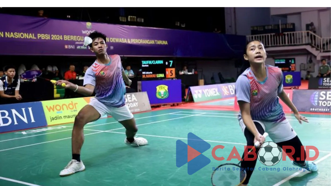 Wakil Jakarta Berhasil Kuasai Partai Final Ganda Campuran Taruna Kejurnas 2024