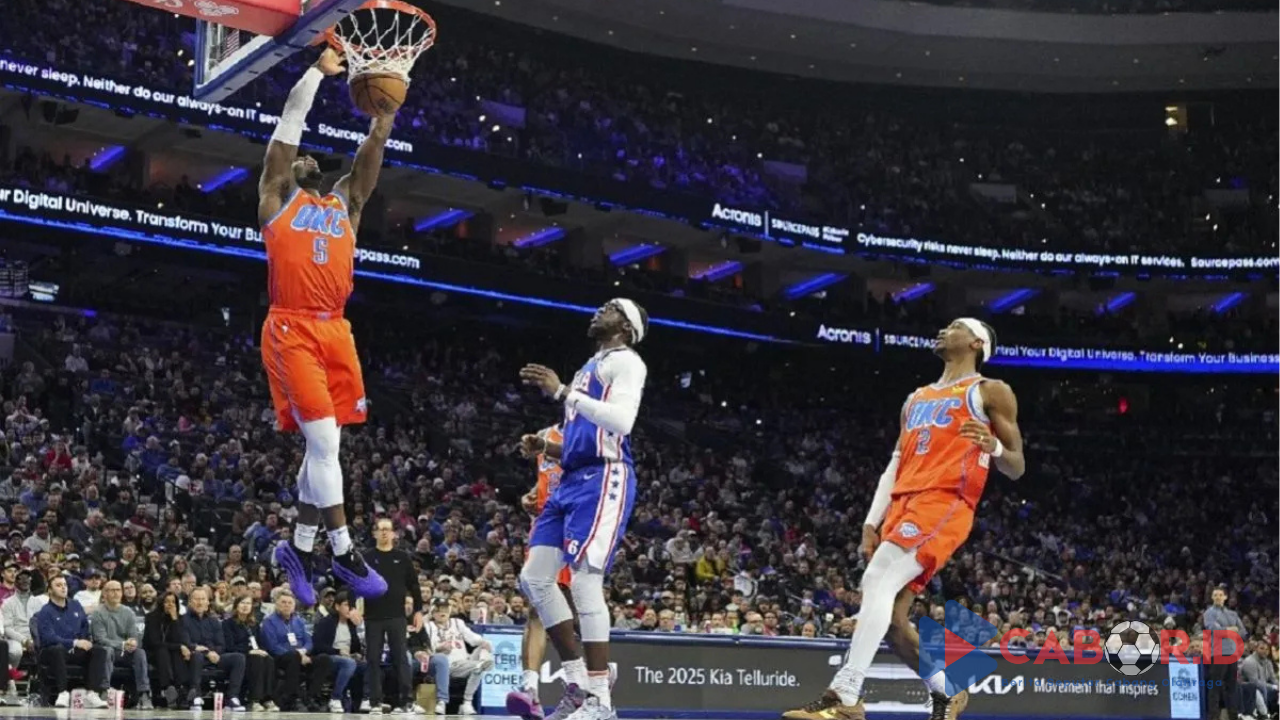 Thunder Kalahkan 76ers dengan Skor 118-102, SGA Cetak 32 poin